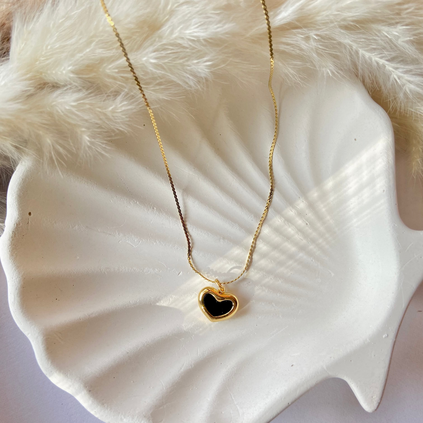 Black Heart Necklace