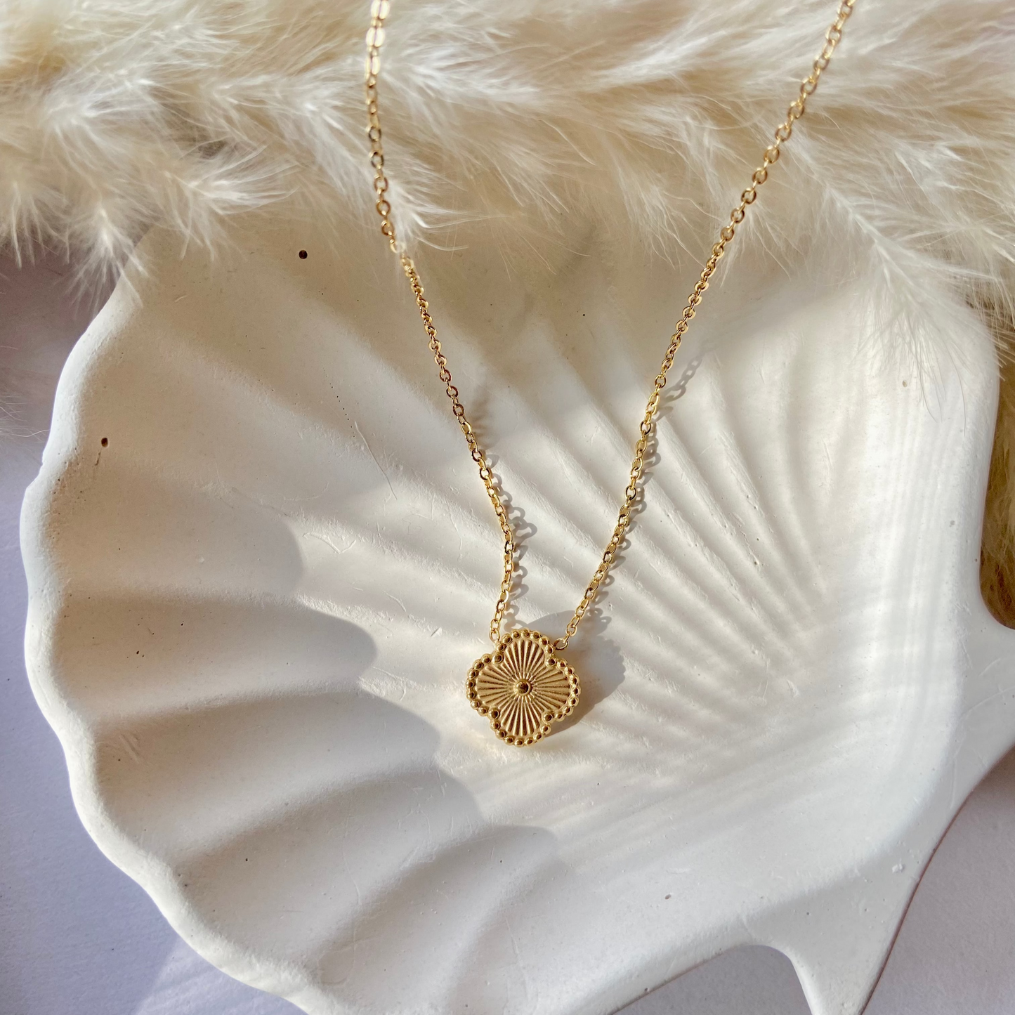 Golden Clover Necklace