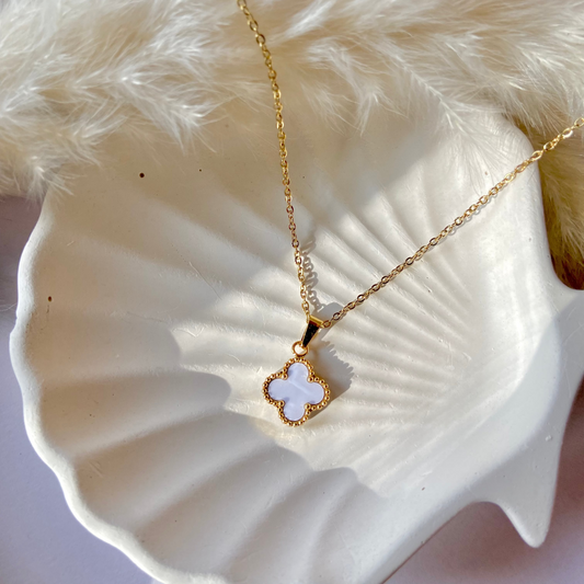 White Clover Necklace