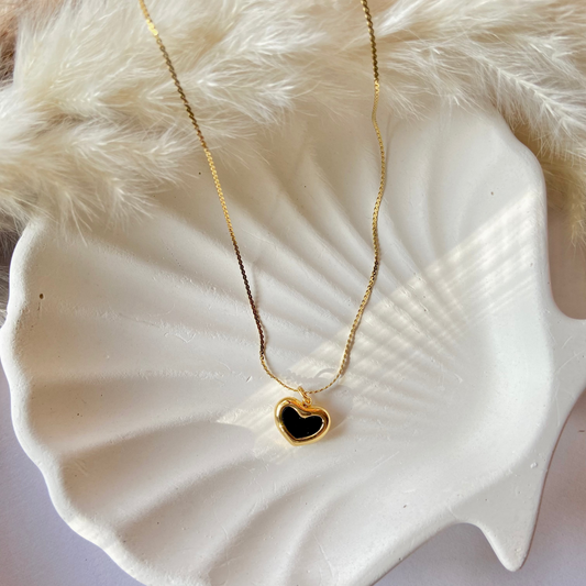 Black Heart Necklace