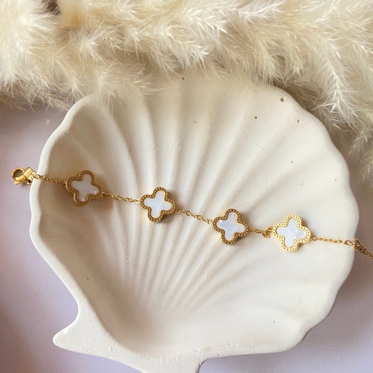 White Clover Bracelet